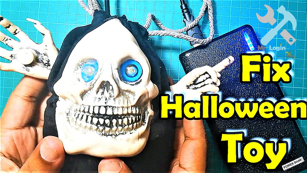 Fixing spooky halloween skull toy - voice-activated toy repair | DIY project