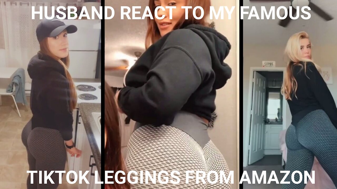 HUSBAND REACT TO MY FAMOUS AMAZON LEGGINGS