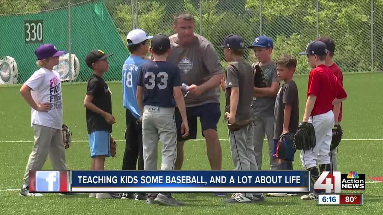 Teaching kids some baseball, a lot about life