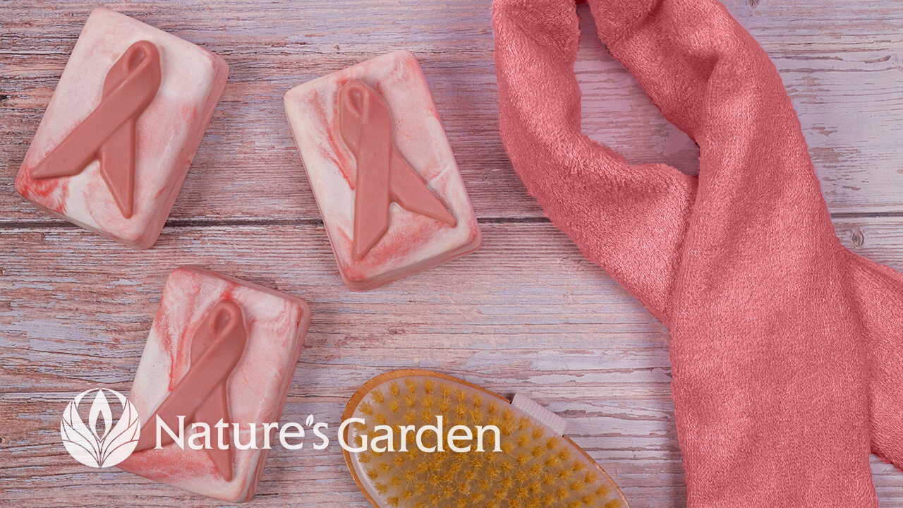 Learn How to Create a Breast Cancer Awareness CP Soap With the Natures Garden Creative Team