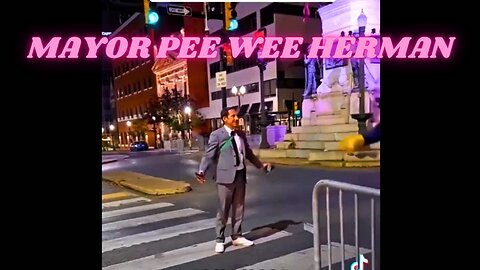 Mayor Pee Wee Herman Tries to Stop Trump Rally