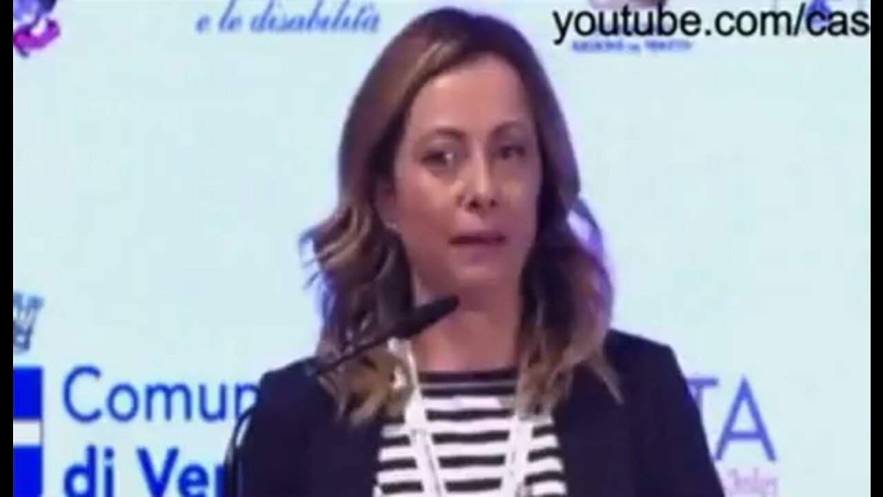 Extrait d’un discours de Giorgia Meloni, la nouvelle première ministre de l’Italie