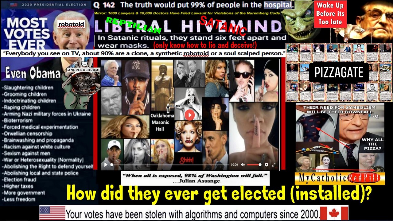 Zakaos Exposes Free Masonry Child and Women Killer Witches in Canada (see description)