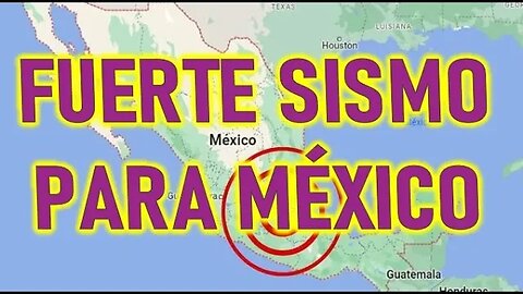 FUERTE SISMO PARA MÉXICO - MARIA SANTISIMA A LUZ DE MARÍA