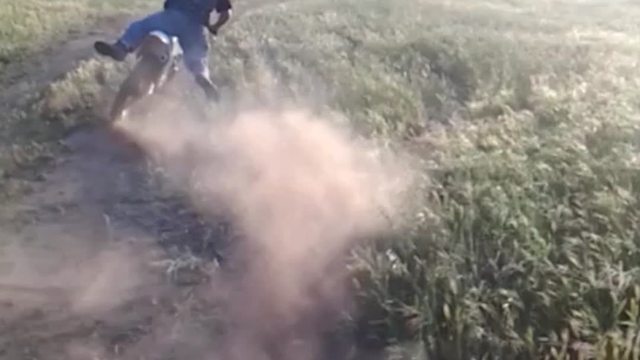 "Dirt Bike Fail: U-Turn is harder than it looks"