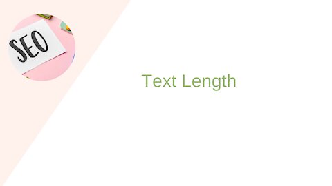 SEO: Text Length of Post