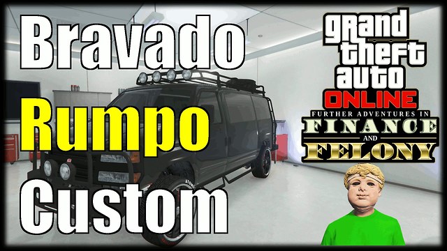 GTA 5 Online Finance And Felony DLC Bravado Rumpo Custom Gameplay