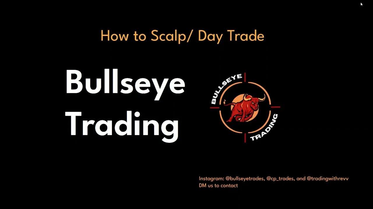 Bullseye Day Trading Strategies (TradingView, Robinhood, Think or Swim)