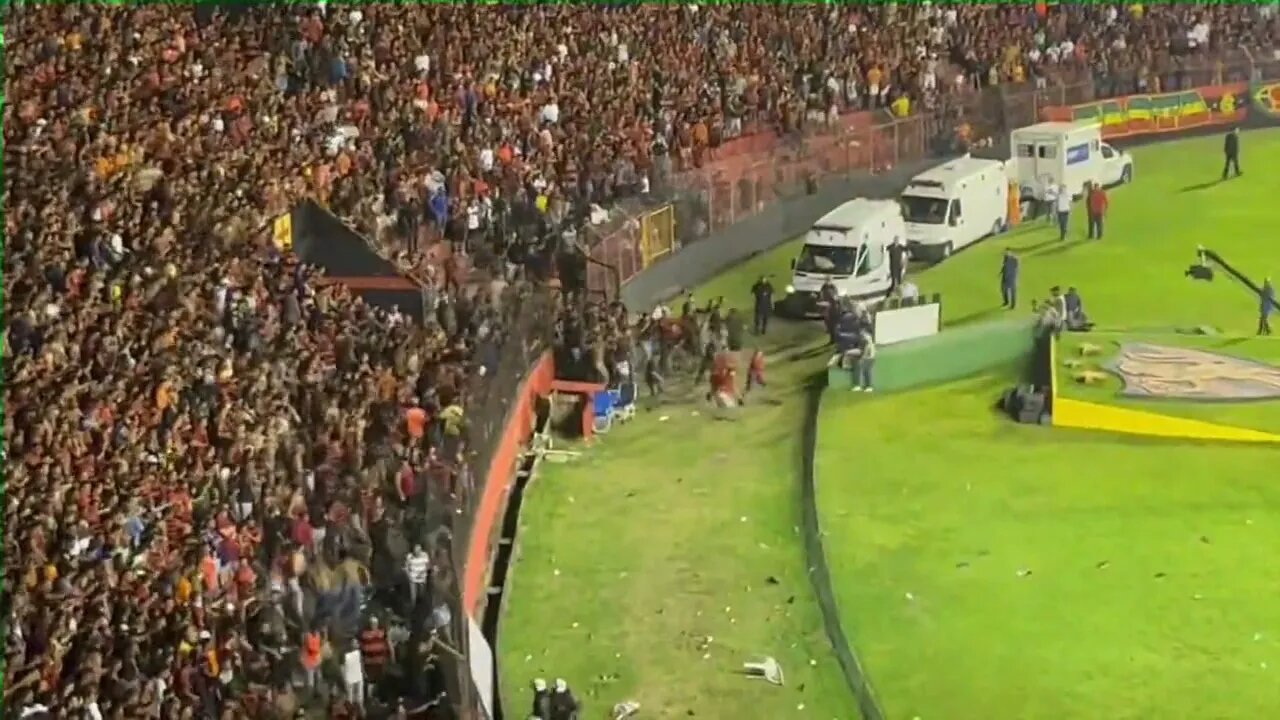 Gol do Raniel + invasão da Ilha do Retiro visto da arquibancada Sport 1x1 Vasco