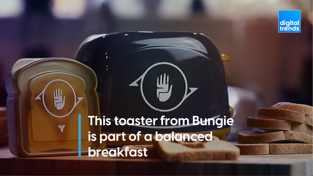This toaster from Bungie is part of a balanced breakfast