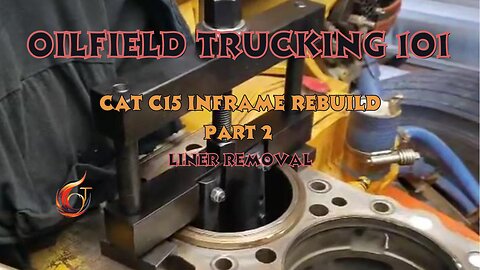 Caterpillar c15 inframe rebuild part 2, Liner removal