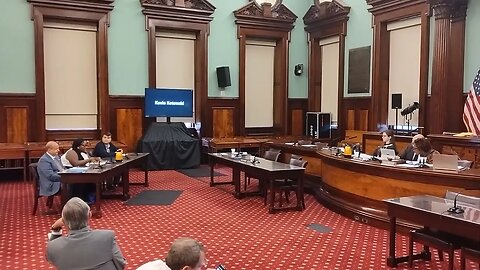 At the Transportation Committee Hearing about Congestion Pricing. 8/17/23