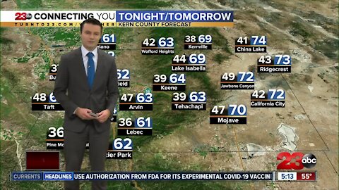 23ABC Evening weather update November 20, 2020