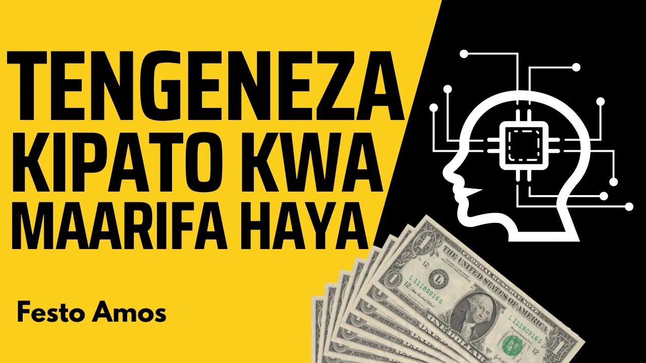 TENGENEZA KIPATO KWA MAARIFA HAYA | Festo Amos