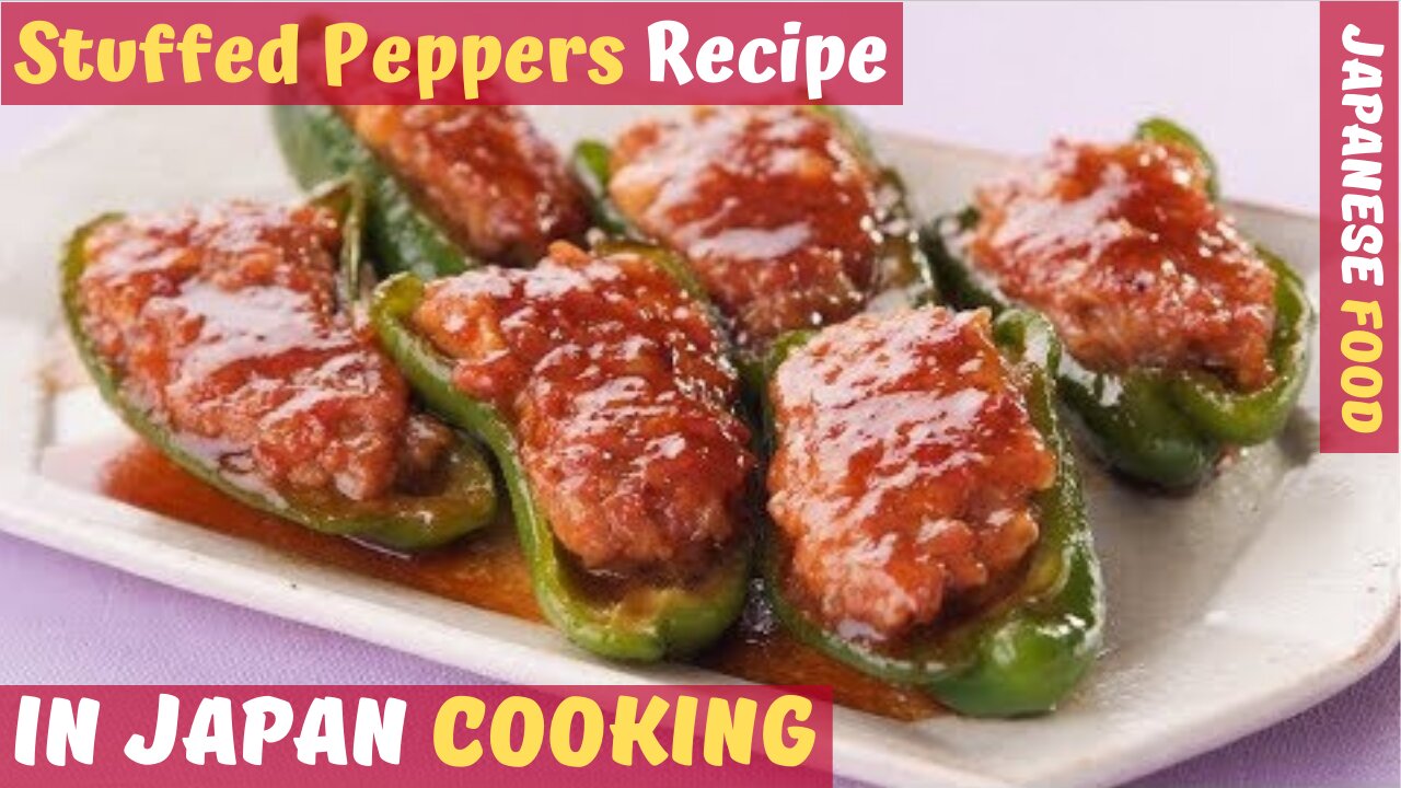 👨‍🍳 Japanese Cooking | Stuffed Green Peppers | AMAZING FLAVOR! 😋