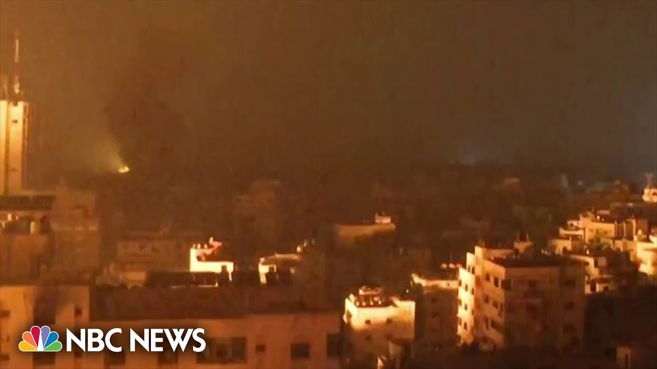 Sirens and explosions heard over Gaza as Israel expands ground operation