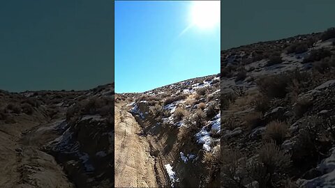 STRADDLING a DEEP DITCH on a Nevada Desert Ridge - Oddly Satisfying