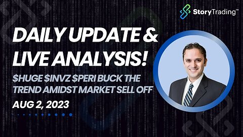 Daily Update & Live Analysis: $HUGE $INVZ $PERI buck the trend amidst market sell off