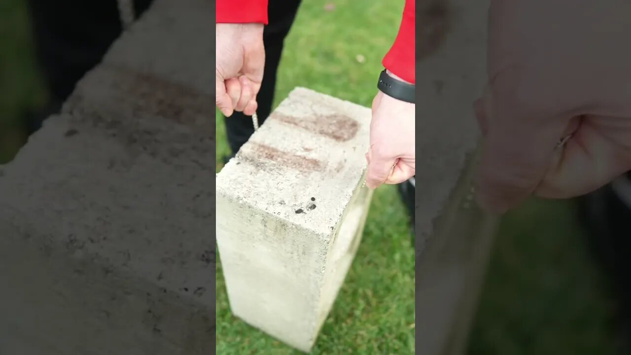 Can a silver flat curb Cuban chain lift a 40lb cinder block? The results may surprise you 😳