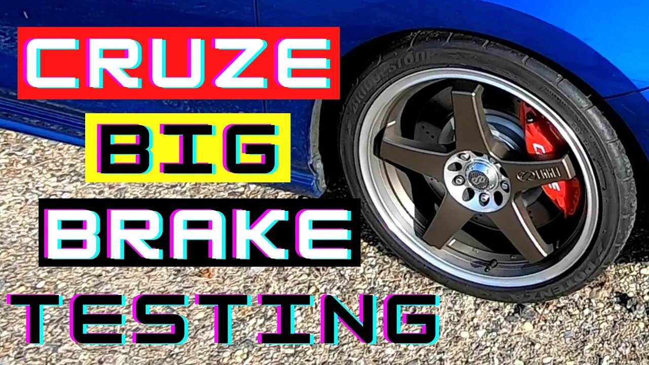 Wet weather testing the CRUZE Big Brake Kit with Brembo calipers