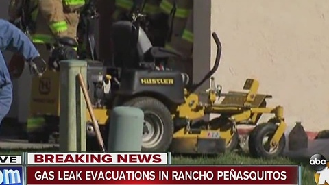 Rancho Peï¿½asquitos gas leak