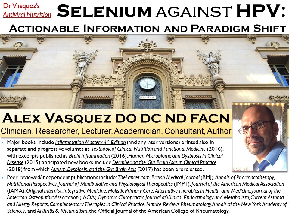 Antiviral (HPV) Nutrition Vitamin D3 and Selenium