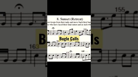 SUNSET (Retreat) - [Bugle Calls] on Trumpet - Military Cadence