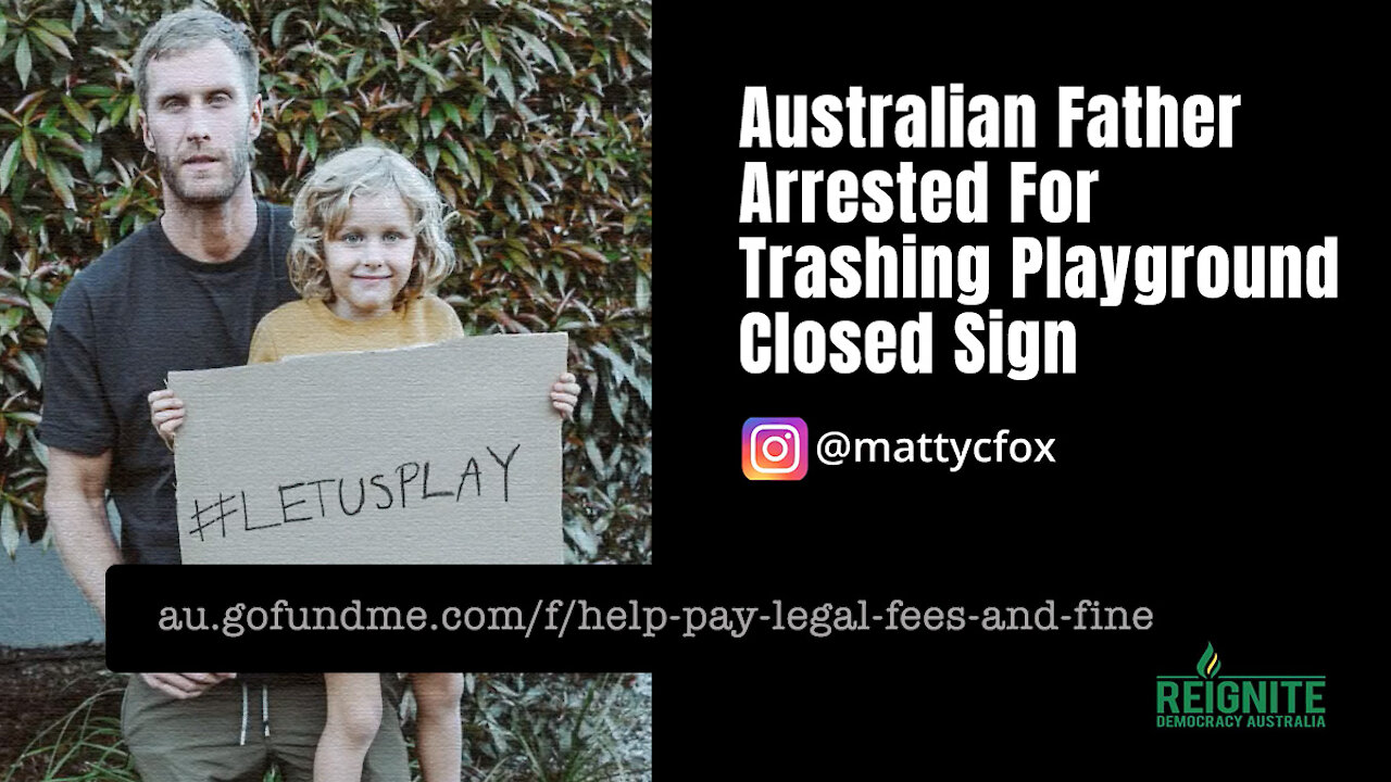 Australian Father Arrested For Trashing Playground Closed Sign