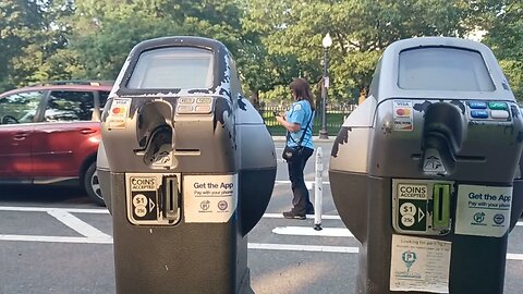 Boston Transportation ticketing cars along Charles Street downtown