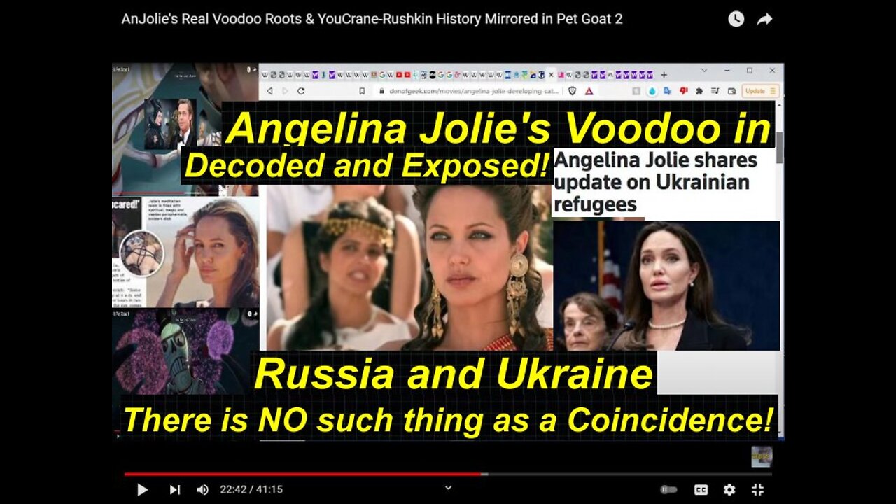 Angelina Jolies's Real Voodoo & Ukraine-Russia History Mirrored in Pet Goat 2 [07.03.2022]