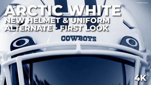 #DALLASCOWBOYS NEW ARCTIC WHITE ALTERNATE UNIFORM 🥶🥶🥶 First look at NEW HELMET in #4K