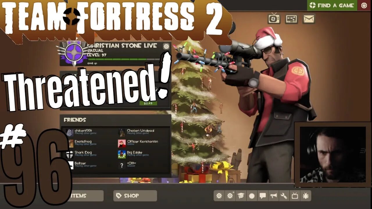 #96 "Follow The White Rabbit" Team Fortress 2!Christian Stone LIVE