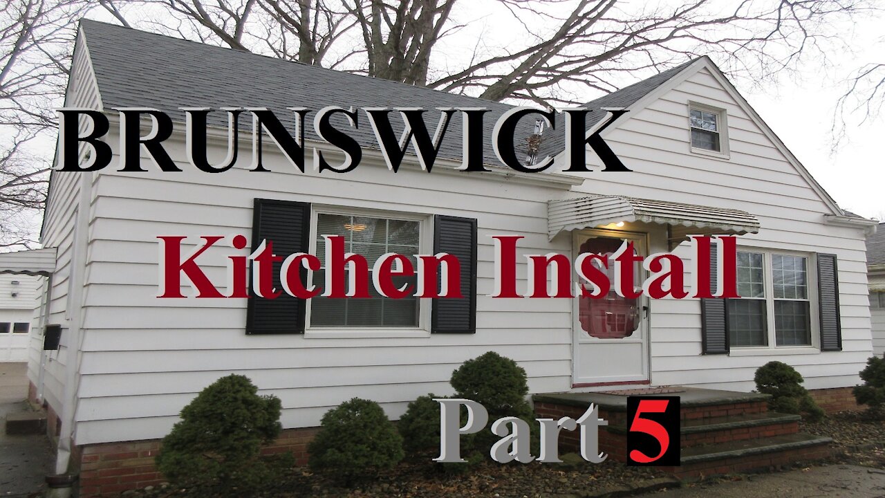 Brunswick Kitchen Part 5 Install Kitchen Sink, How to add Electric outlet. Replace pull chain light.