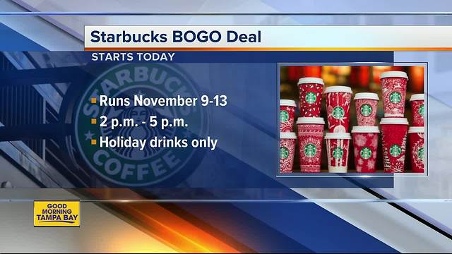 Starbucks celebrates 'Give Good Share Event' with BOGO holiday drinks for five days