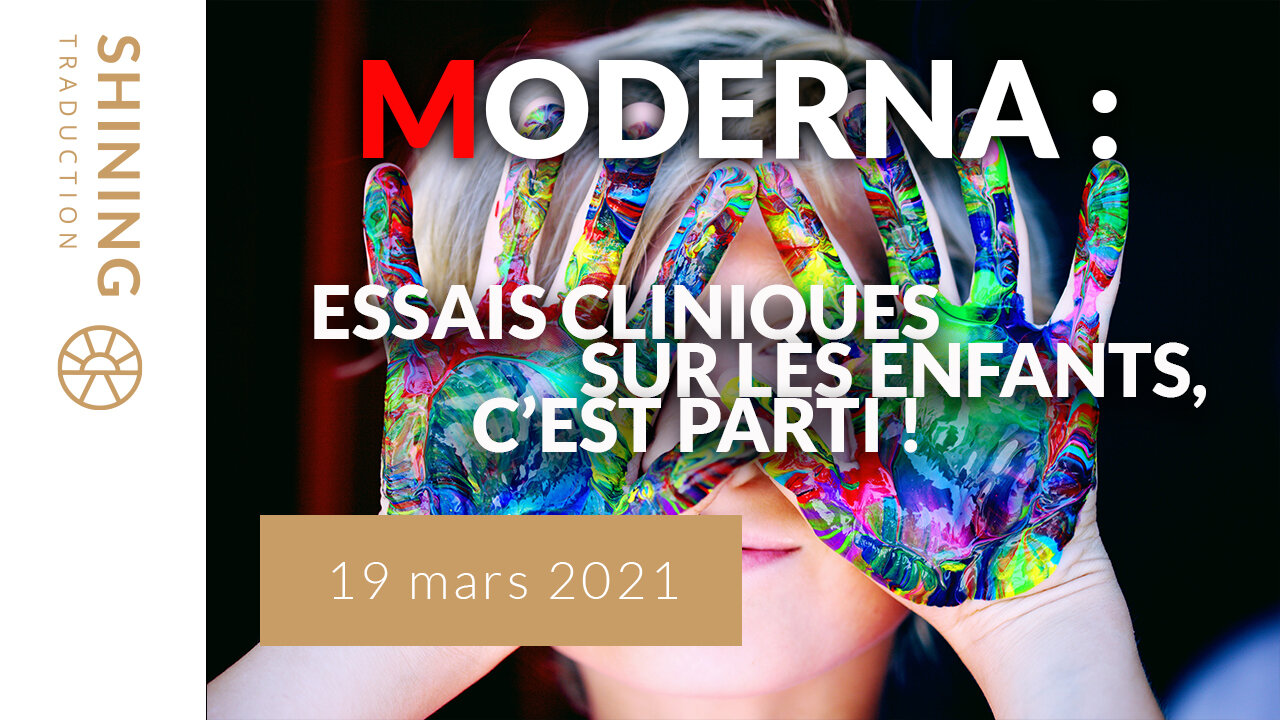 Moderna : Essais cliniques sur les enfants, c'est parti !