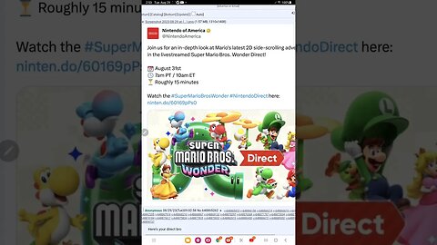 mario bros wonder direct confirmed