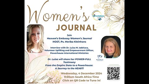 Heaven's Embassy's Women's Journal Interview with Dr. Luisa