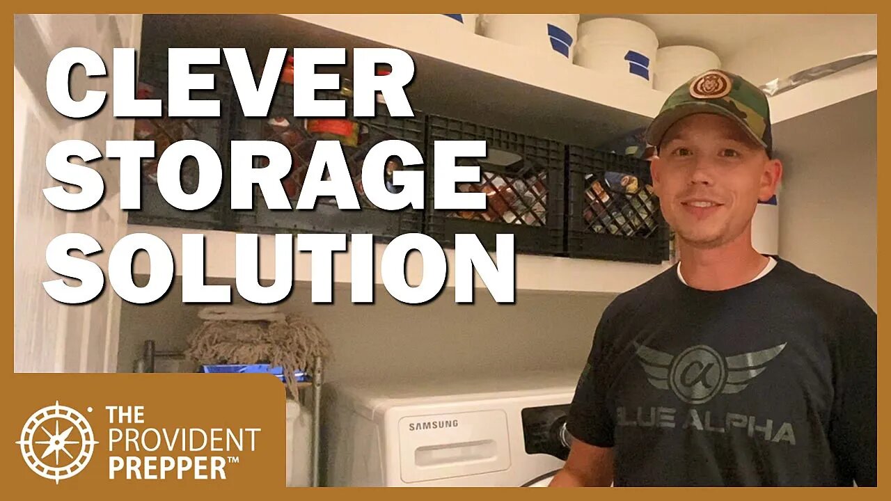 California Family Converts Laundry Room into Food Storage Pantry