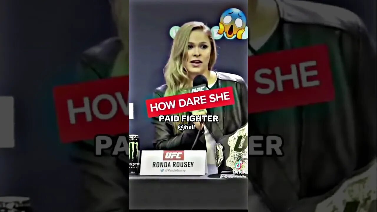 Ronda Rhousey DEBUNKS The Pay Gap