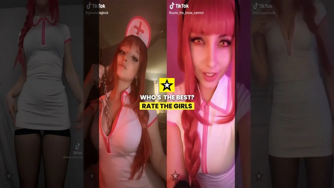 Rate the Grils: Makima Anime TikTok Cosplay Snap Contest #1 👩‍⚕️😈 (The Chainsaw Man) #shorts