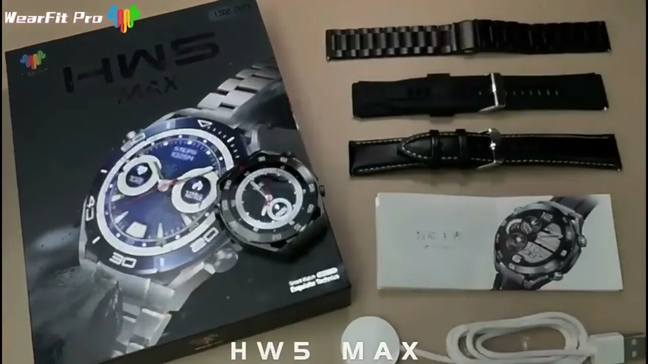 HW5 MAX smartwatch with 3 watch bands 1.52 big screen pk HW3 Colmi M42 HK56 DT Mate