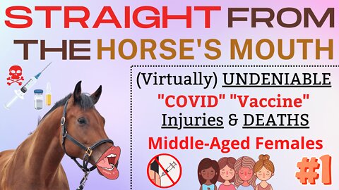 Straight from the Horse’s Mouth | Middle-Aged Females #1 - #RealNotRare #COVIDVaccineVictims