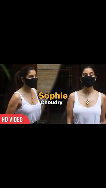 Sophie Choudry 😳😱😬 Spotted At Dessange Salon In Bandra Post Makeup Session