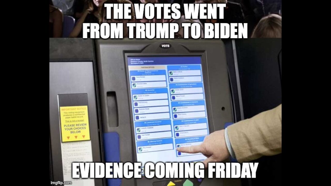 Mike Lindell says this Friday he is delivering all the vote machines evidence to the American people