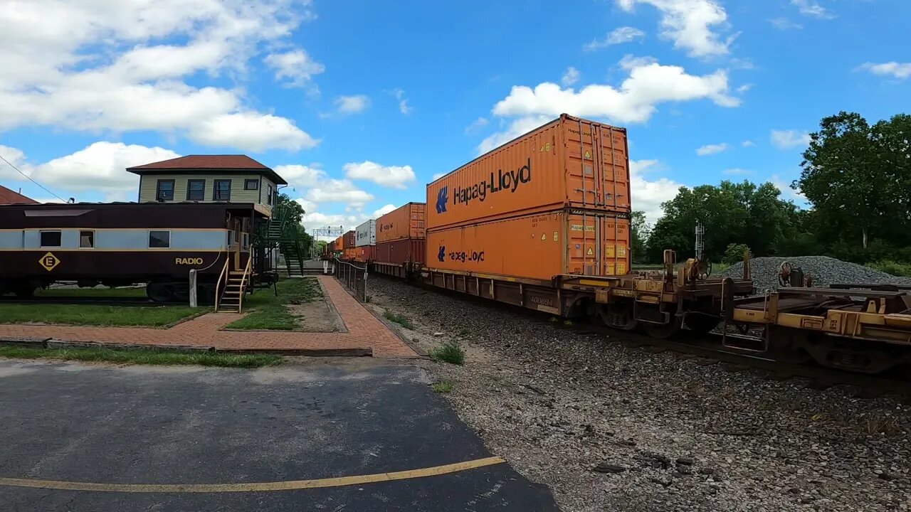 Union Station Marion Ohio NS intermodal 07/23