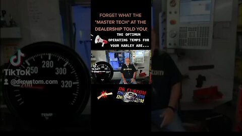 Do Your Research! Optimum Operating Temp For Your Harley is... #shorts