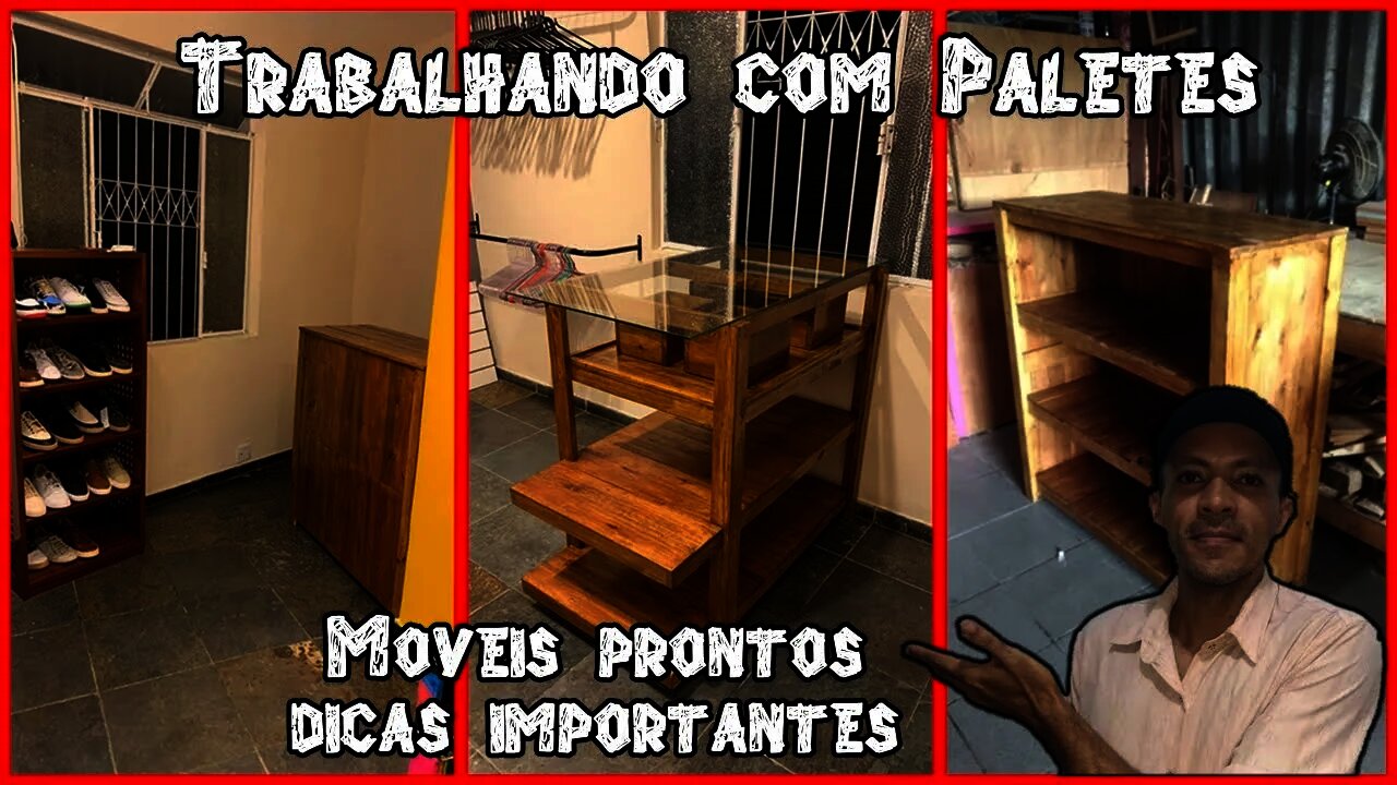 Trabalhando com paletes - Móveis prontos e dicas importantes
