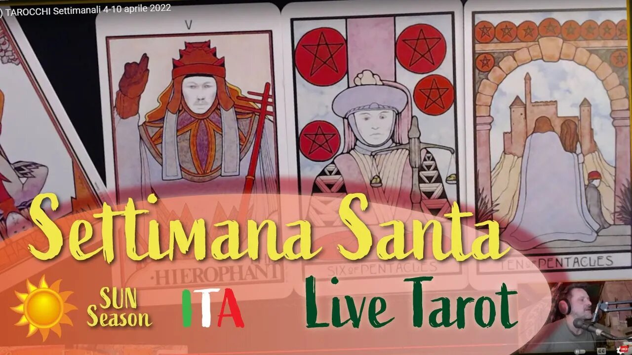 (LIVE) TAROCCHI Settimana Santa 2022