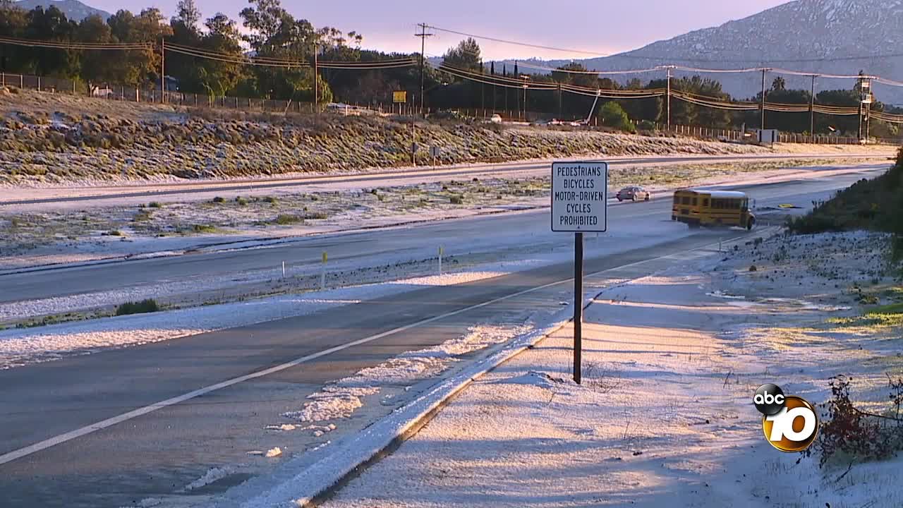 School bus spins out on I-8, crashes
