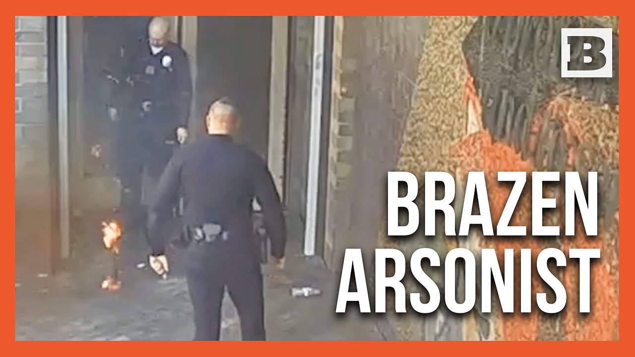 Suspect Arrested After Setting Fire Outside LAPD Central Station